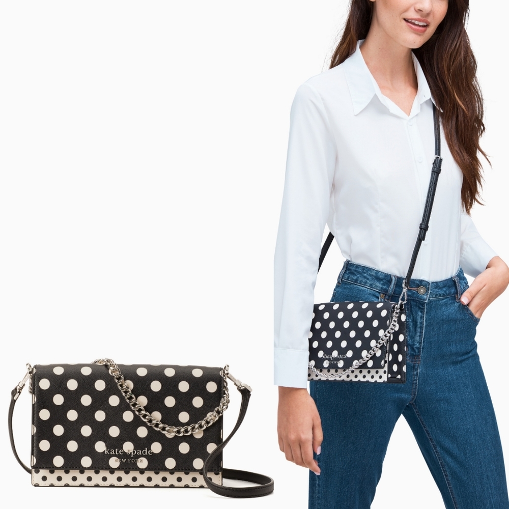 🆕 SALE Kate Spade Cameron Polka Dot Crossbody - Picture 5 of 11